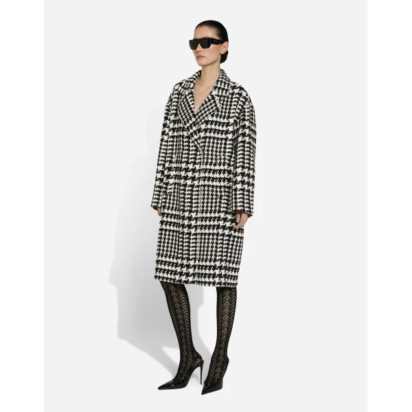 Dolce & Gabbana Oversize houndstooth coat, view 5