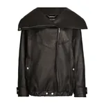 Dolce & Gabbana Oversize vegetable-tanned lambskin biker jacket