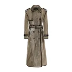 Dolce & Gabbana PVC-bonded lurex mesh trench coat
