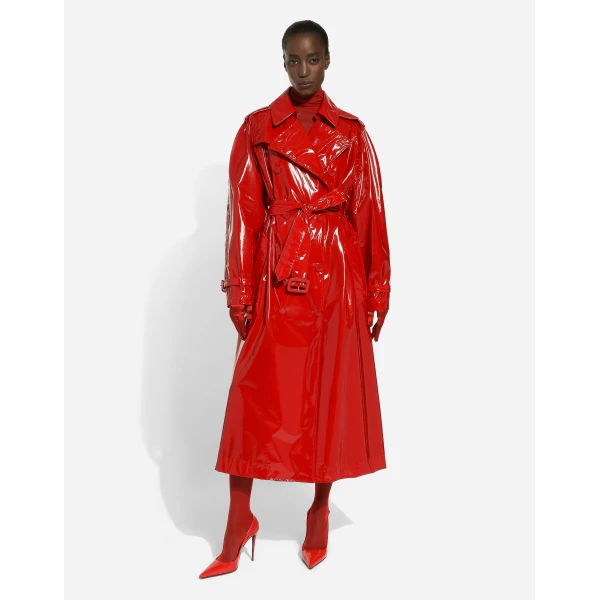 Dolce & Gabbana Patent leather trench coat, view 3