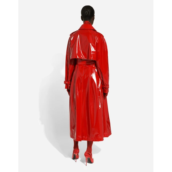 Dolce & Gabbana Patent leather trench coat, view 4