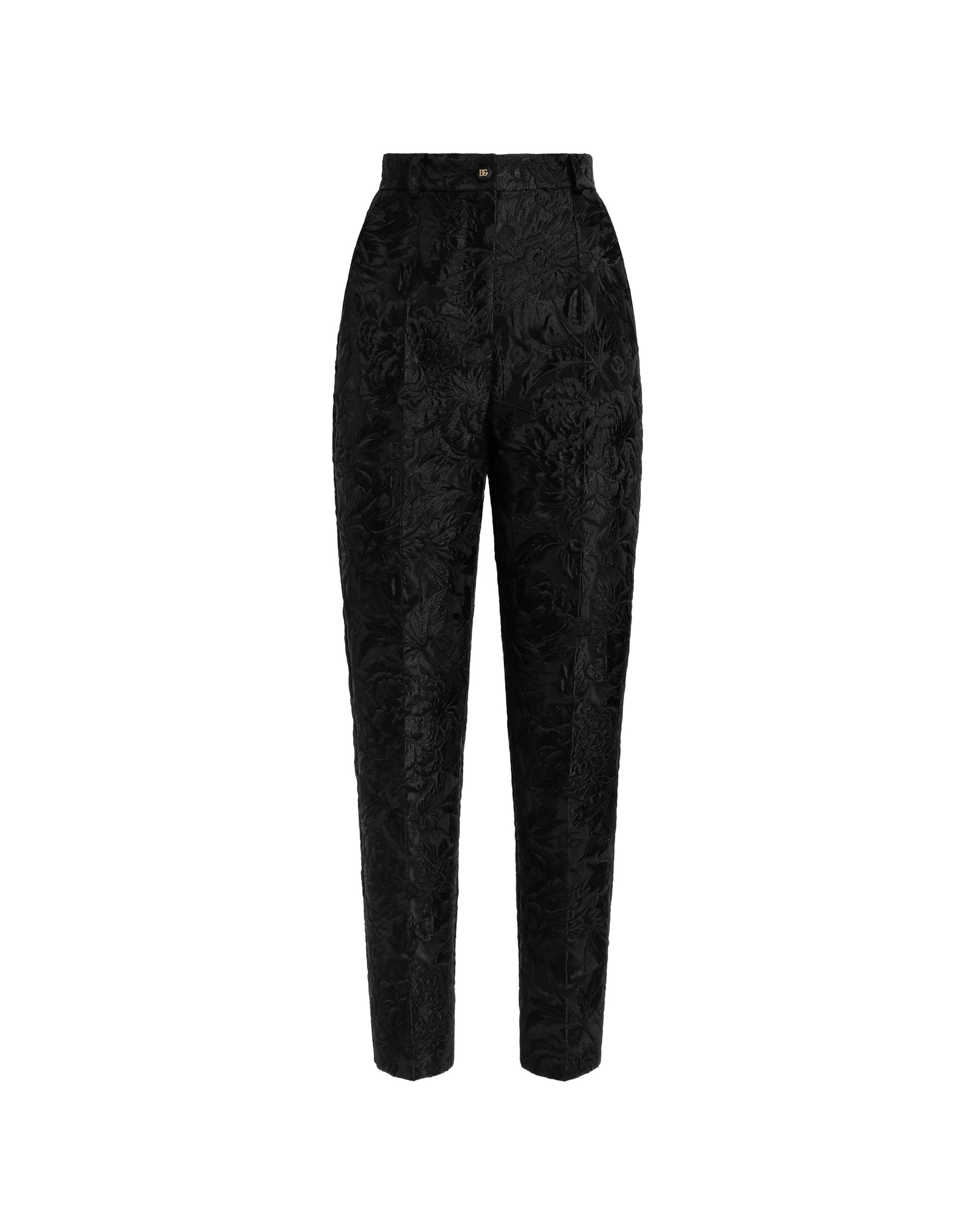 Dolce & Gabbana Peony-motif brocade trousers