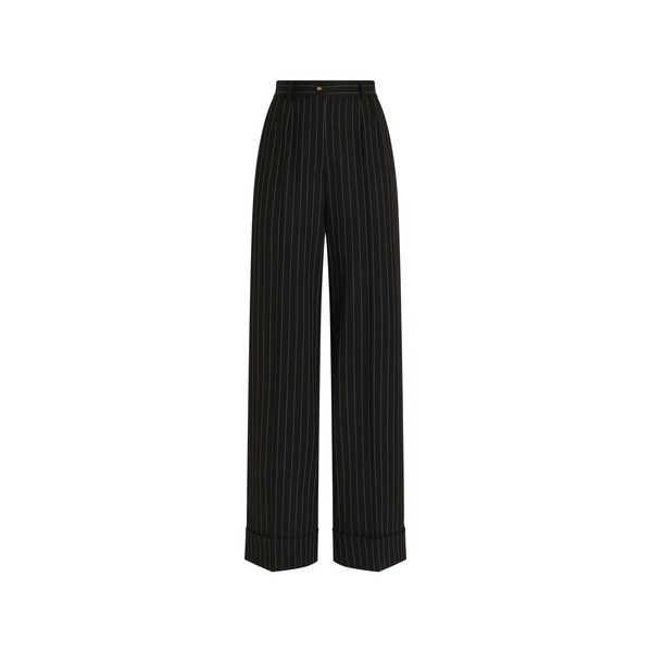 Dolce & Gabbana Pinstripe bi-stretch wool trousers