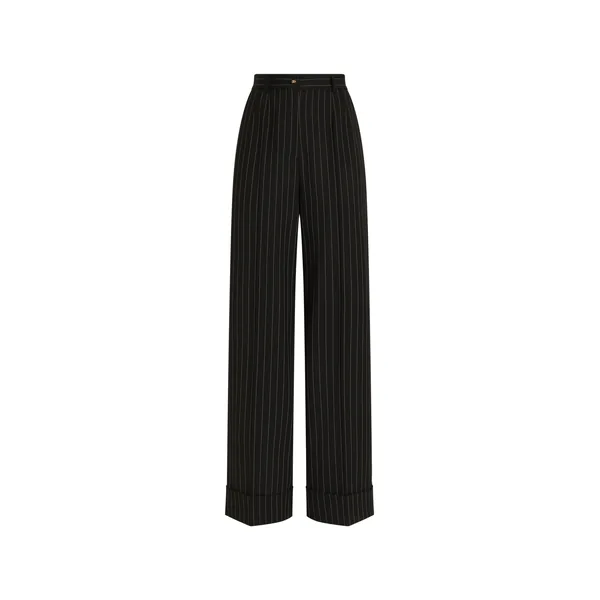 Dolce & Gabbana Pinstripe bi-stretch wool trousers