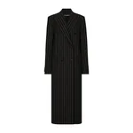 Dolce & Gabbana Pinstripe double-breasted coat in woolen fabric
