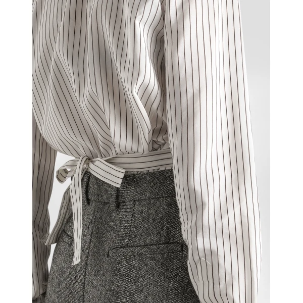 Dolce & Gabbana Pinstripe silk and cotton shirt, view 4