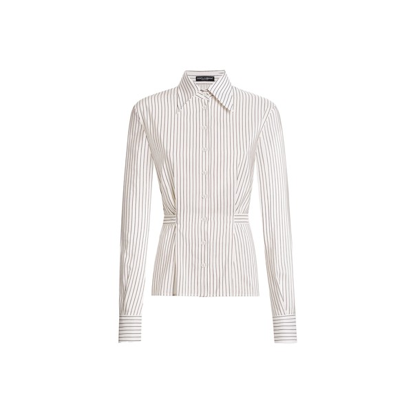 Dolce & Gabbana Pinstripe silk and cotton shirt