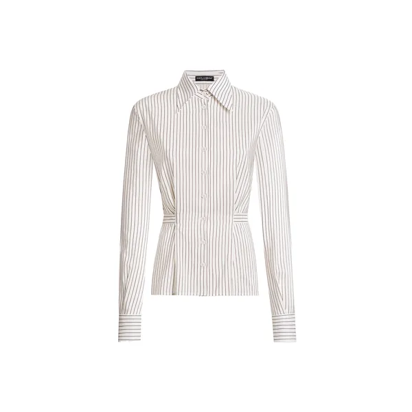 Dolce & Gabbana Pinstripe silk and cotton shirt