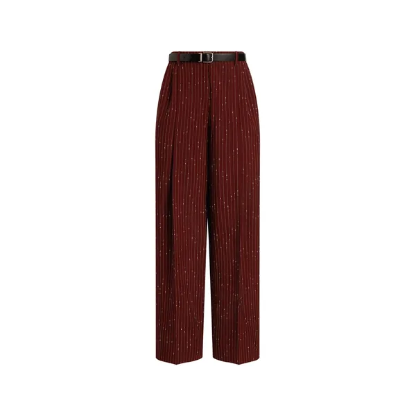 Pinstripe trousers