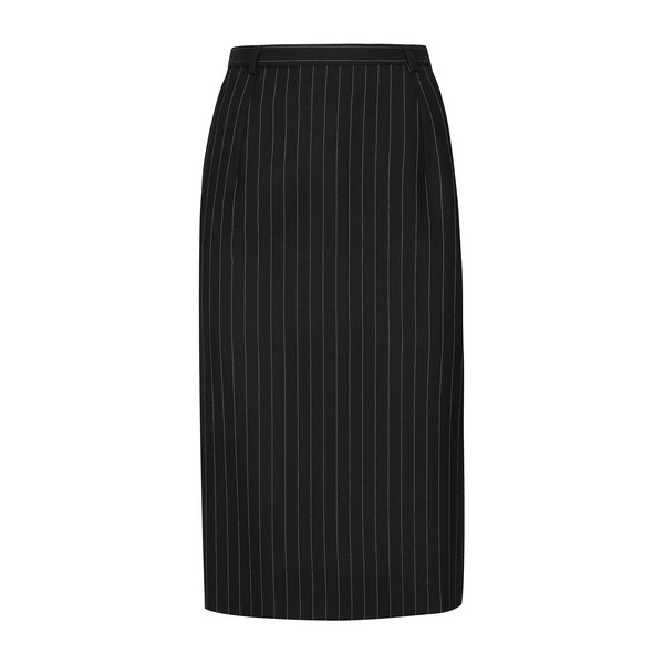 Dolce & Gabbana Pinstripe wool calf-length skirt