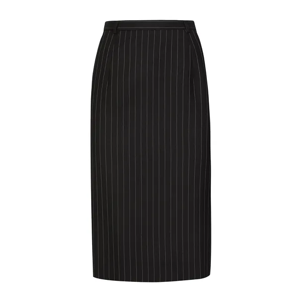 Dolce & Gabbana Pinstripe wool calf-length skirt