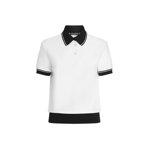Dolce & Gabbana Piqué polo shirt with embroidery