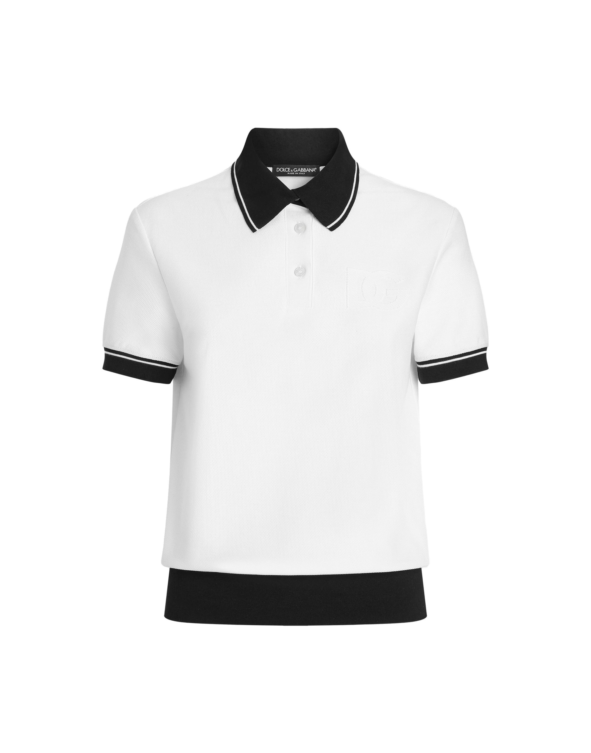 Dolce & Gabbana Piqué polo shirt with embroidery