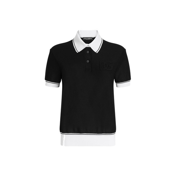 Dolce & Gabbana Piqué polo shirt with embroidery