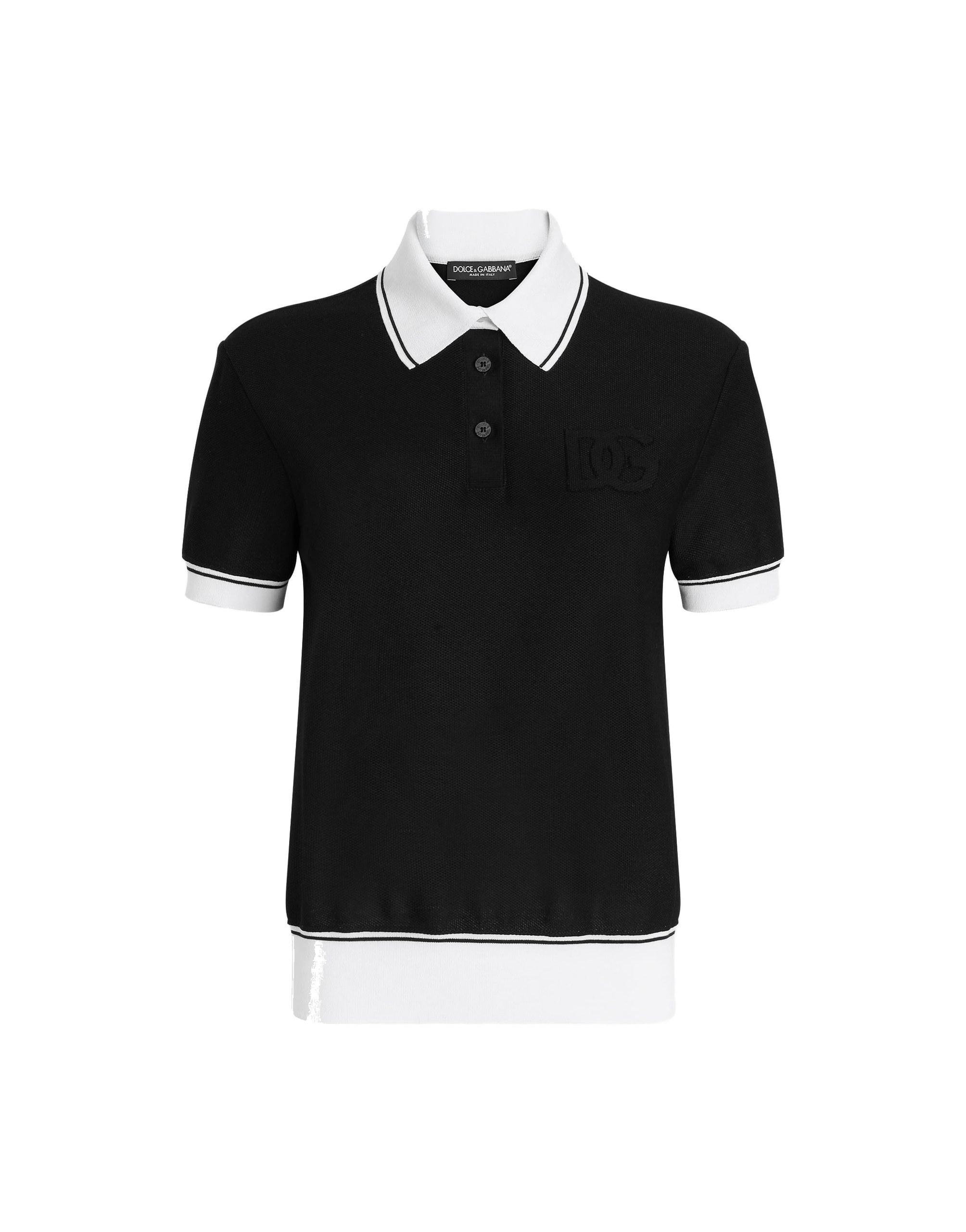 Dolce & Gabbana Piqué polo shirt with embroidery