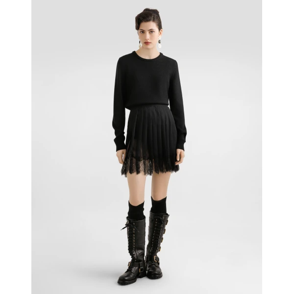 Dolce & Gabbana Pleated chiffon short skirt, view 2