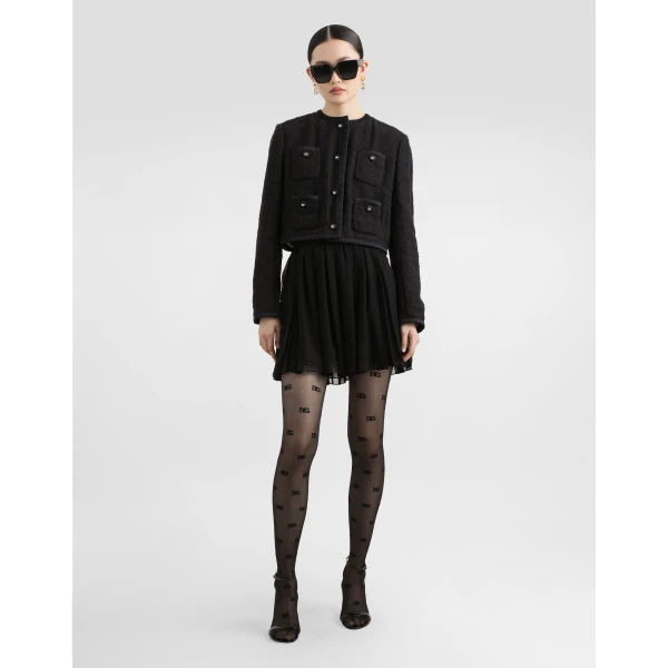 Dolce & Gabbana Pleated chiffon skirt, view 2