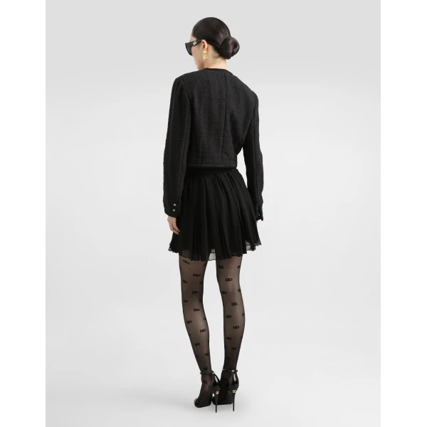 Dolce & Gabbana Pleated chiffon skirt, view 3