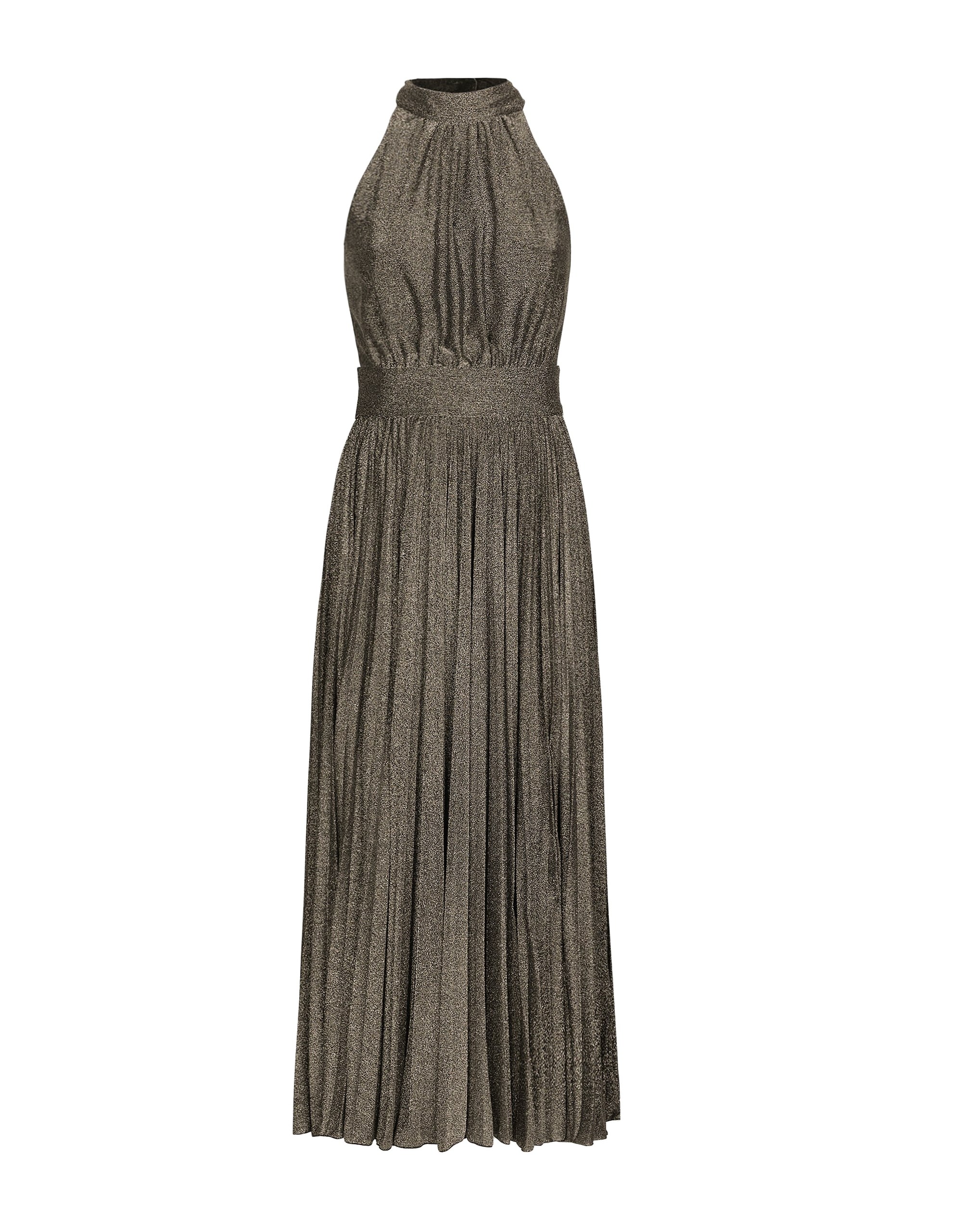 Dolce & Gabbana Pleated jersey lurex calf-length dress