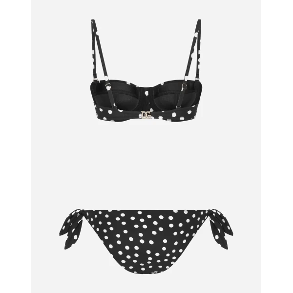 Dolce & Gabbana Polka-dot balconette bikini, view 2