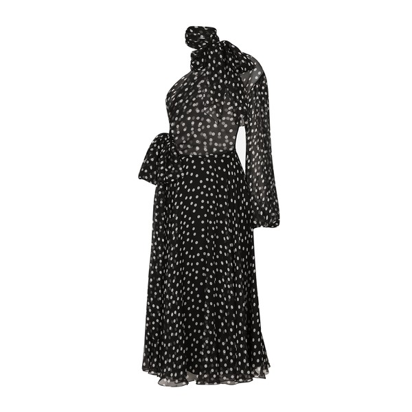 Dolce & Gabbana Polka-dot one-shoulder chiffon dress
