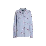 Dolce & Gabbana Poplin shirt with crystal flower embroidery