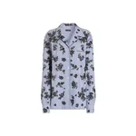 Dolce & Gabbana Poplin shirt with crystal flower embroidery