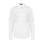 Dolce & Gabbana Poplin shirt with lace openwork