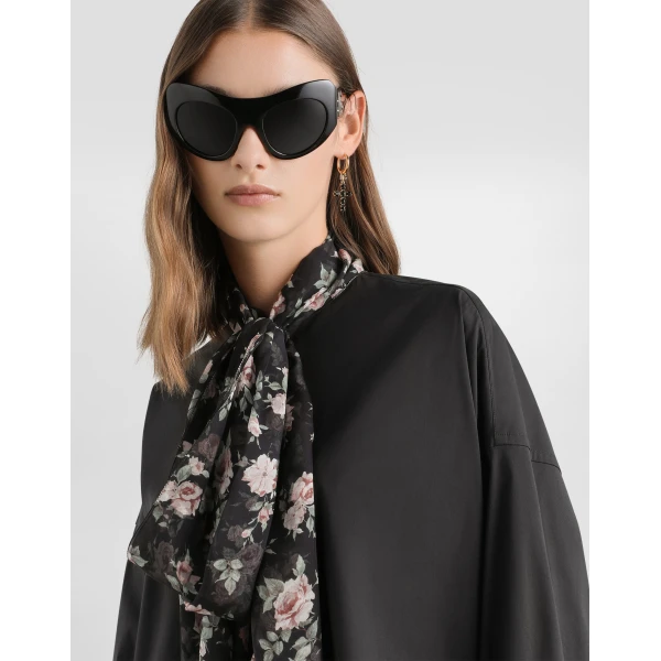 Dolce & Gabbana Poplin shirt with scarf, view 4