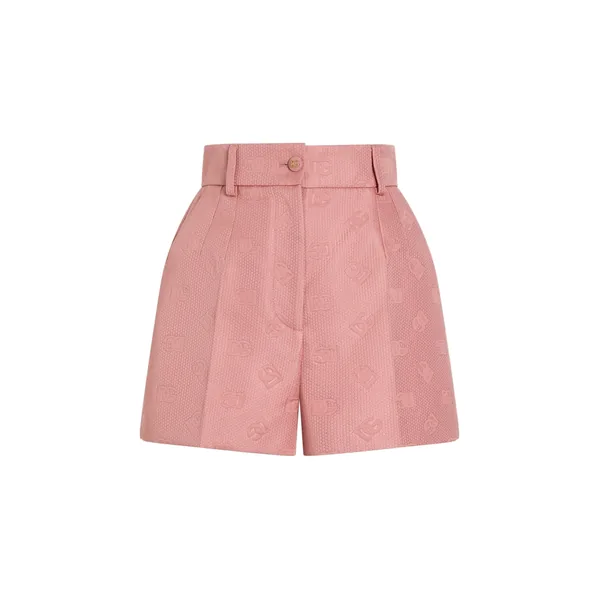 Quilted jacquard shorts with DG logo
