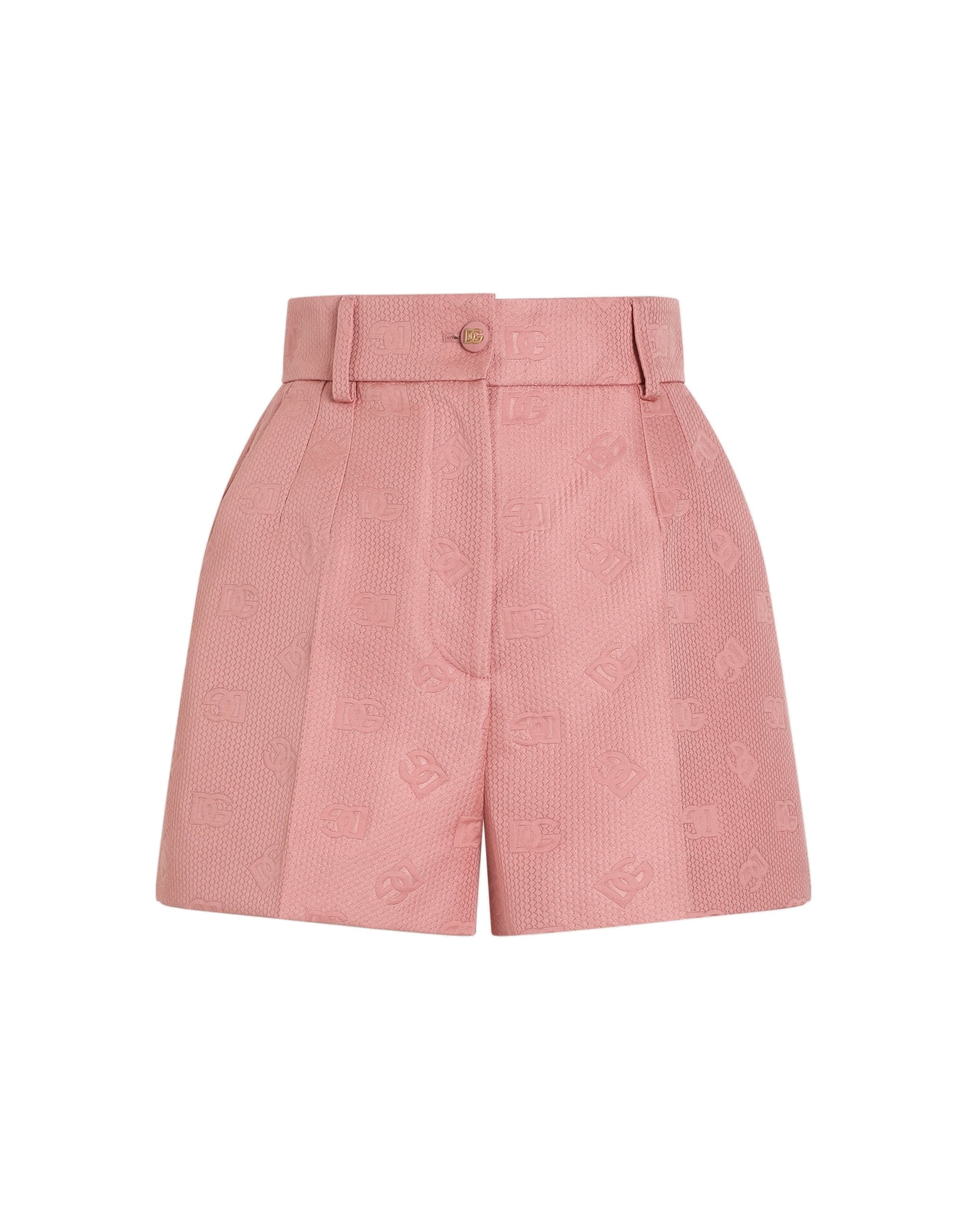 Dolce & Gabbana Quilted jacquard shorts with DG logo