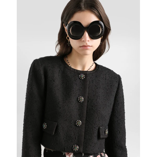 Dolce & Gabbana Rachel basketweave jacket, view 4