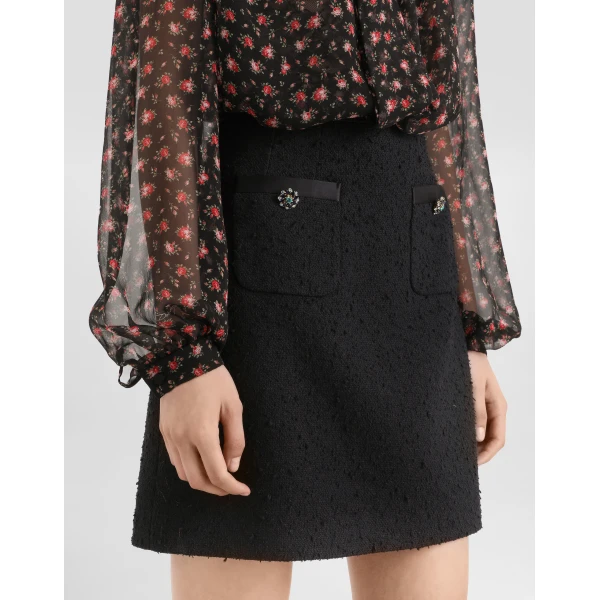 Dolce & Gabbana Rachel basketweave skirt, view 4