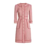 Dolce & Gabbana Raschel tweed A-line shirt dress