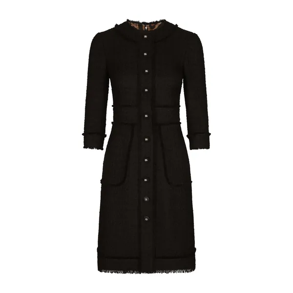 Dolce & Gabbana Raschel tweed midi dress