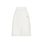 Dolce & Gabbana Raschel tweed midi skirt with central slit