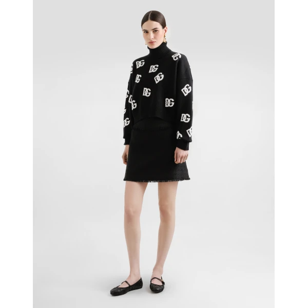 Dolce & Gabbana Raschel tweed miniskirt Skirt, view 2
