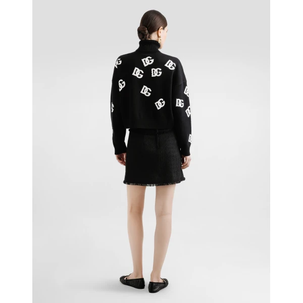 Dolce & Gabbana Raschel tweed miniskirt Skirt, view 3