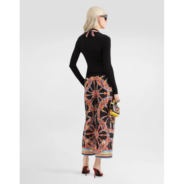 Dolce & Gabbana Ribbed viscose knit cardigan, view 3