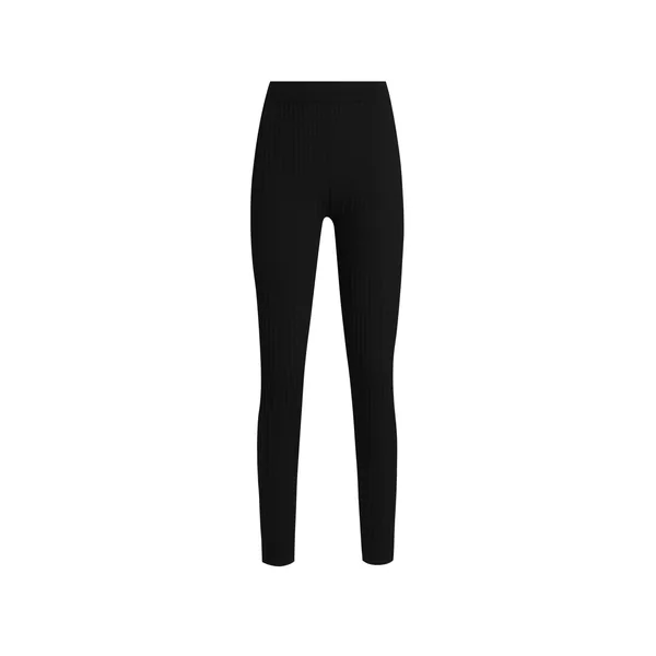 Ribbed wool leggings