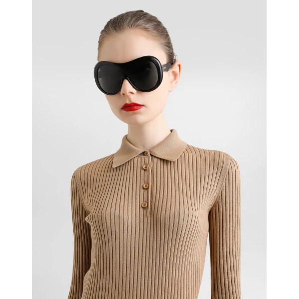 Dolce & Gabbana Ribbed wool pullover Knit, view 2