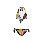 Dolce & Gabbana Rose and Peony-print padded triangle bikini