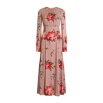 Dolce & Gabbana Rose bouquet-print charmeuse long dress