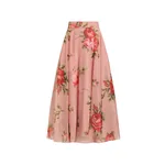 Dolce & Gabbana Rose bouquet-print chiffon circle skirt
