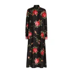 Dolce & Gabbana Rose bouquet-print long twill dress