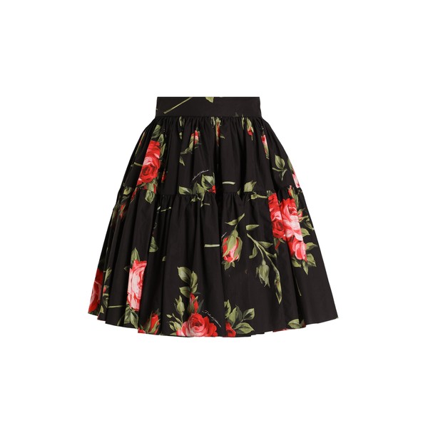Dolce & Gabbana Rose bouquet-print short skirt