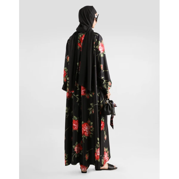 Dolce & Gabbana Rose bouquet-print vanity twill trousers, view 3