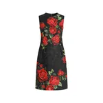 Dolce & Gabbana Rose-print brocade dress