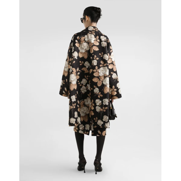 Dolce & Gabbana Rose-print brocade dress, view 3