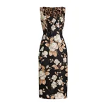 Dolce & Gabbana Rose-print brocade dress